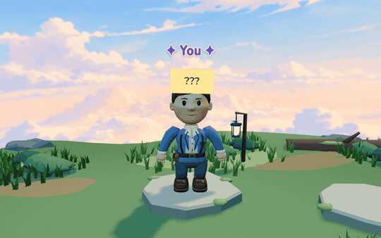 Kurze Animation eines tanzenden Avatars auf der Waldlichtung